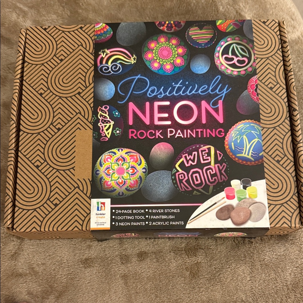 Positively Neon Rock Painting Kit